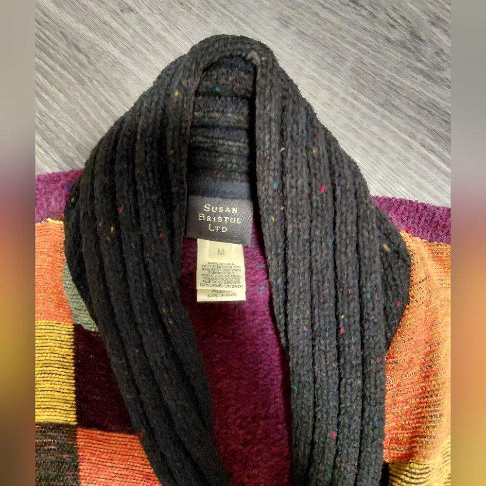 Susan Bristol Ltd. Multicolor Patchwork Cardigan - image 4